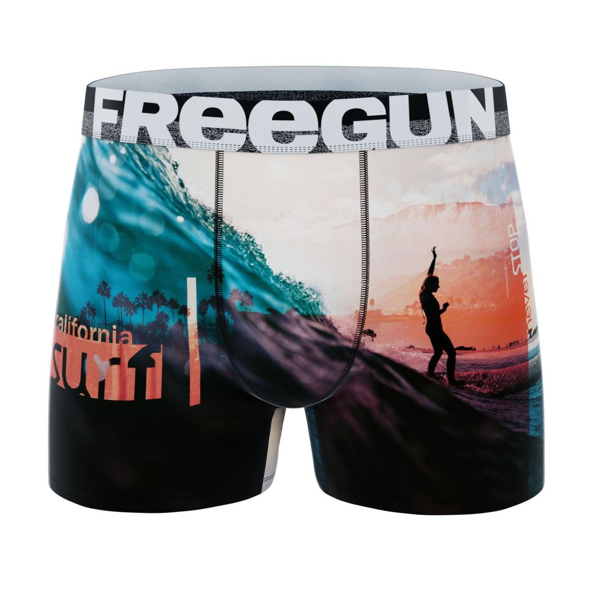 FREEGUN Lot de 4 boxers homme Street Sport