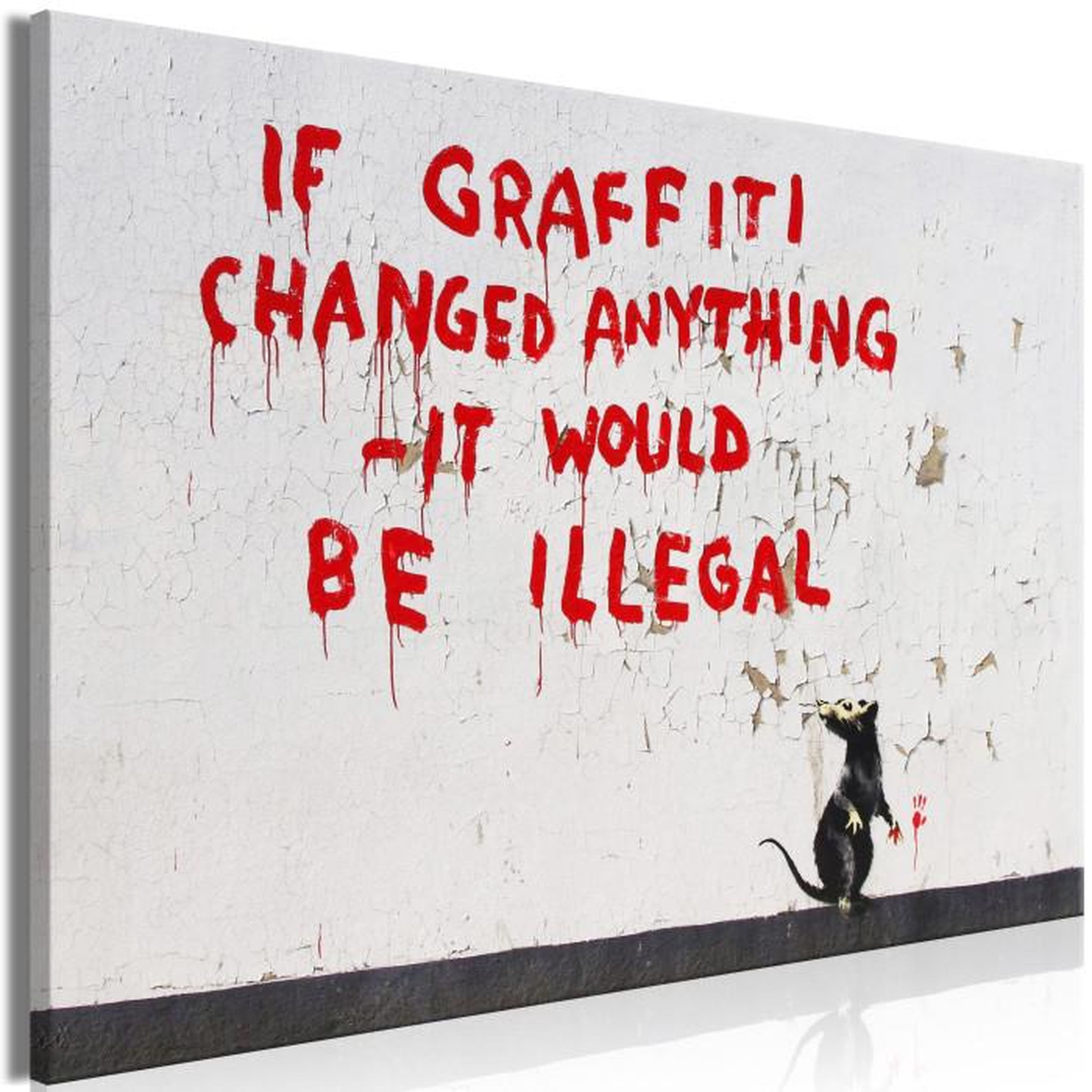 Paris Prix Tableau Imprimé  Quotes Graffiti Wide. Coloris disponibles : Multicolore