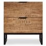 Voir la diapositive 2 : Paris Prix Table de Chevet 2 Tiroirs  Bolta  55cm Naturel