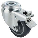 Tente Roulette 5cm à oeillet alésage 11mm avec frein