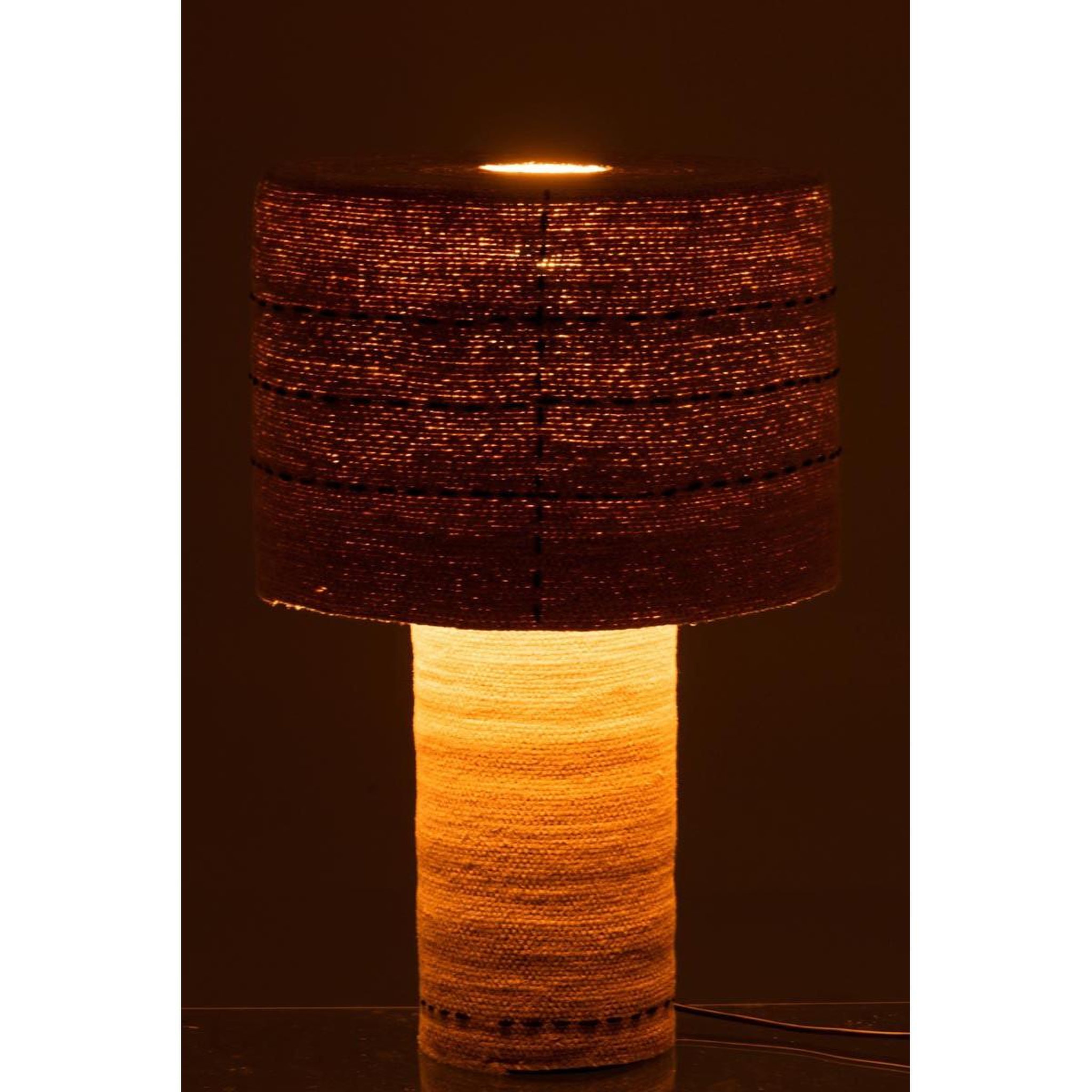 Voir la diapositive 3 : J-LINE Lampe à poser  lignes de pointillés  60cm naturel
