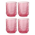 Paris Prix Lot de 4 Verres Design  Maya  32cl Fuchsia
