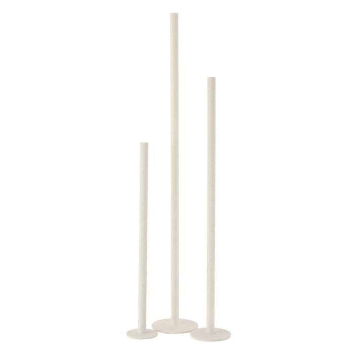 Paris Prix Lot de 3 Chandeliers Déco  Mat  100cm Blanc