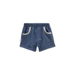 Petit Béguin Short bébé en toile de coton Dumbea. Coloris disponibles : Bleu