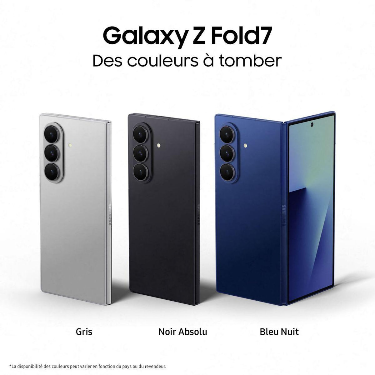 Samsung Smartphone Galaxy Z Fold7 Noir Absolu 1To