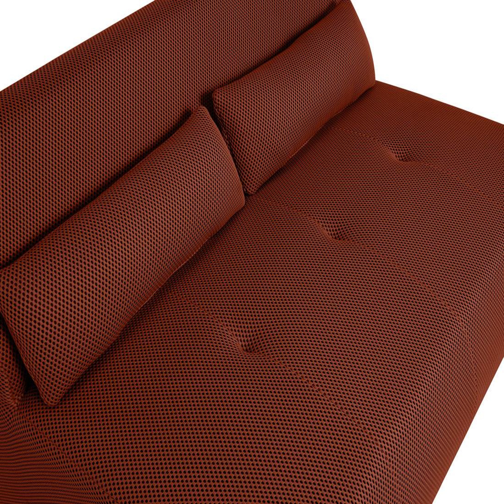 Voir la diapositive 5 : LISA DESIGN Onyx - canapé droit 2 places - en tissu mailles 3d