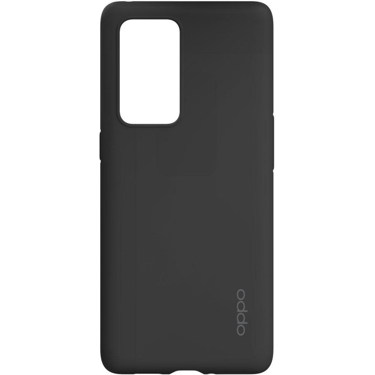 OPPO Coque Reno 6 Pro Silicone  Noir