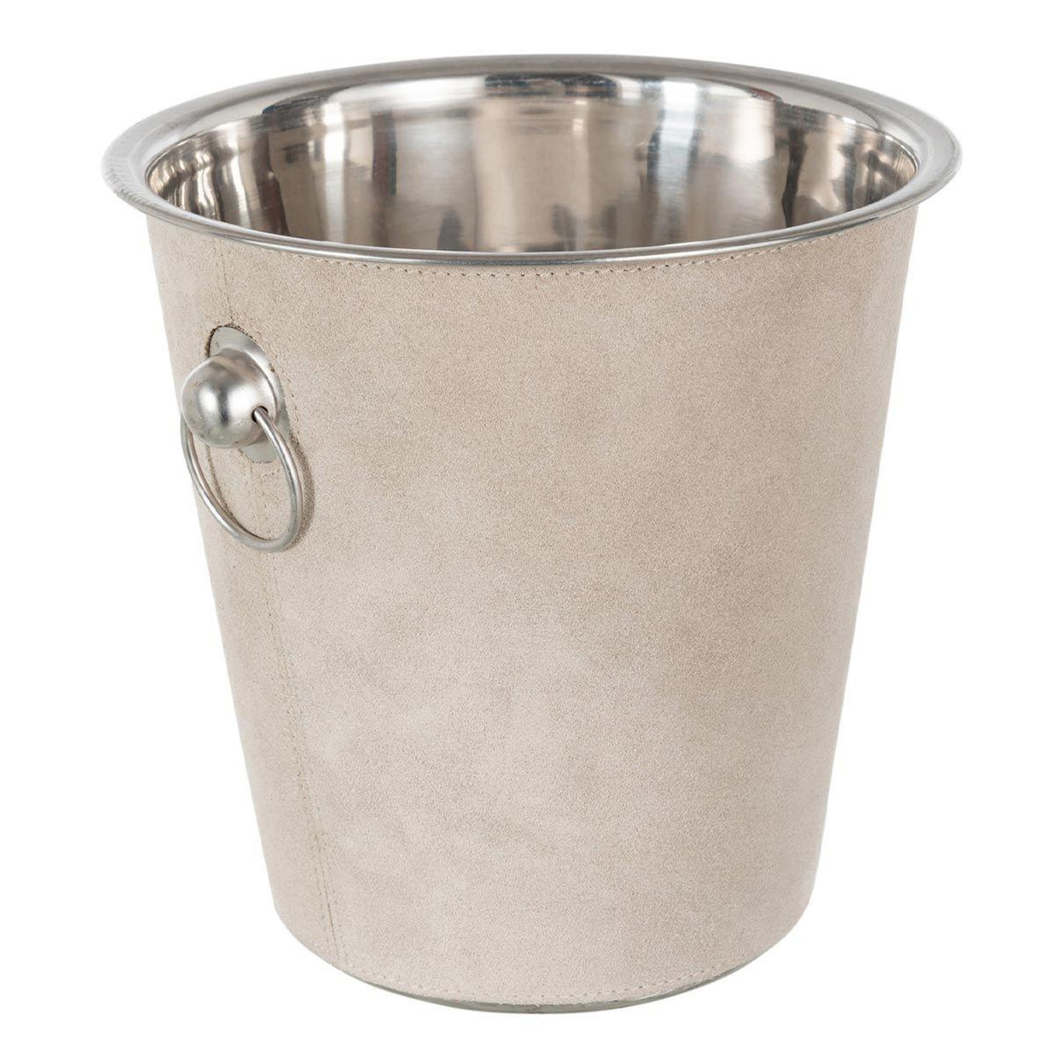 J-LINE Seau à glace rond design  tortu  21cm beige