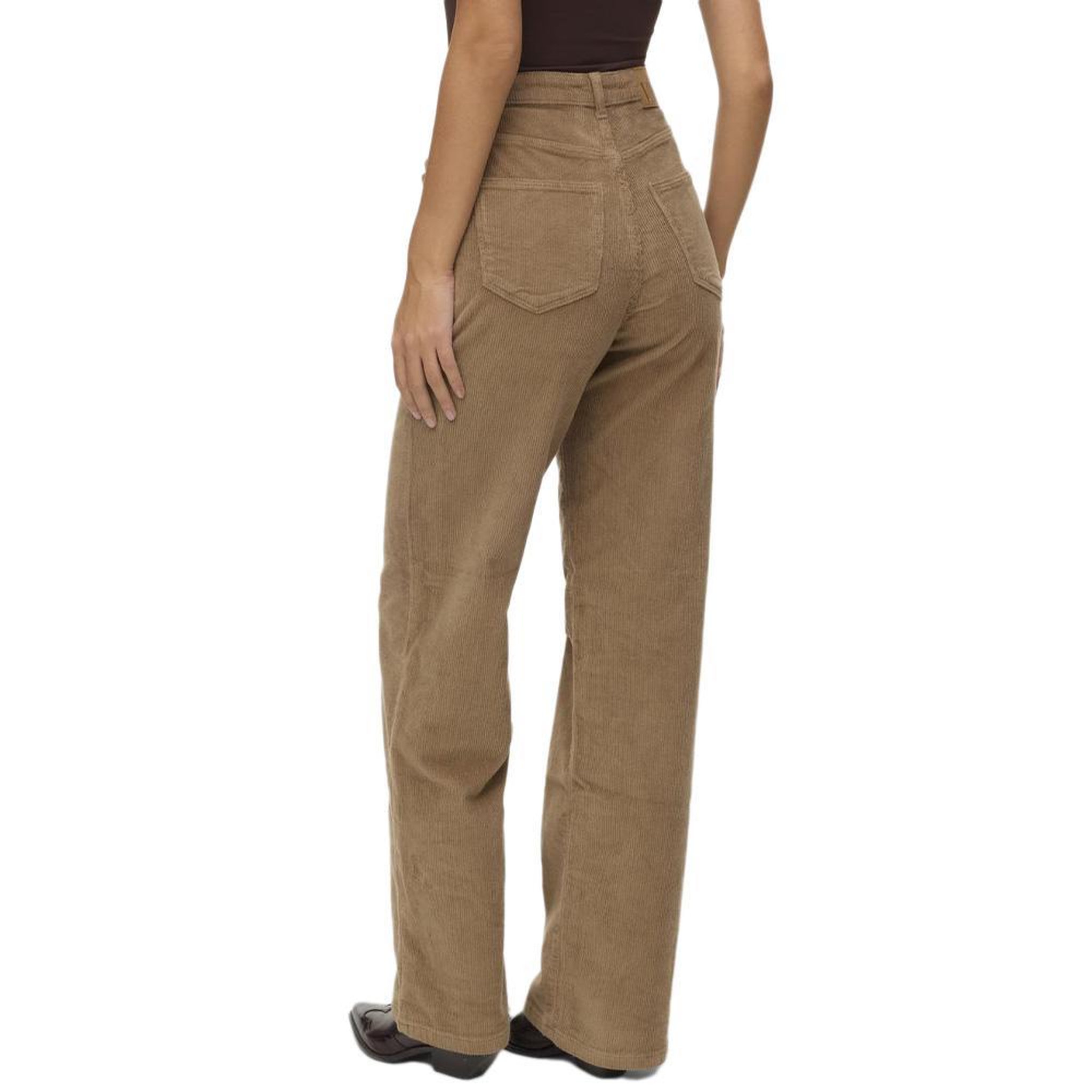 Voir la diapositive 2 : Vero Moda Pantalon Velours Beige Femme Vero Moda Tessa
