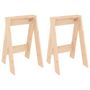 Voir la diapositive 2 : VIDAXL Tabourets lot de 2 40x40x60 cm bois massif de pin