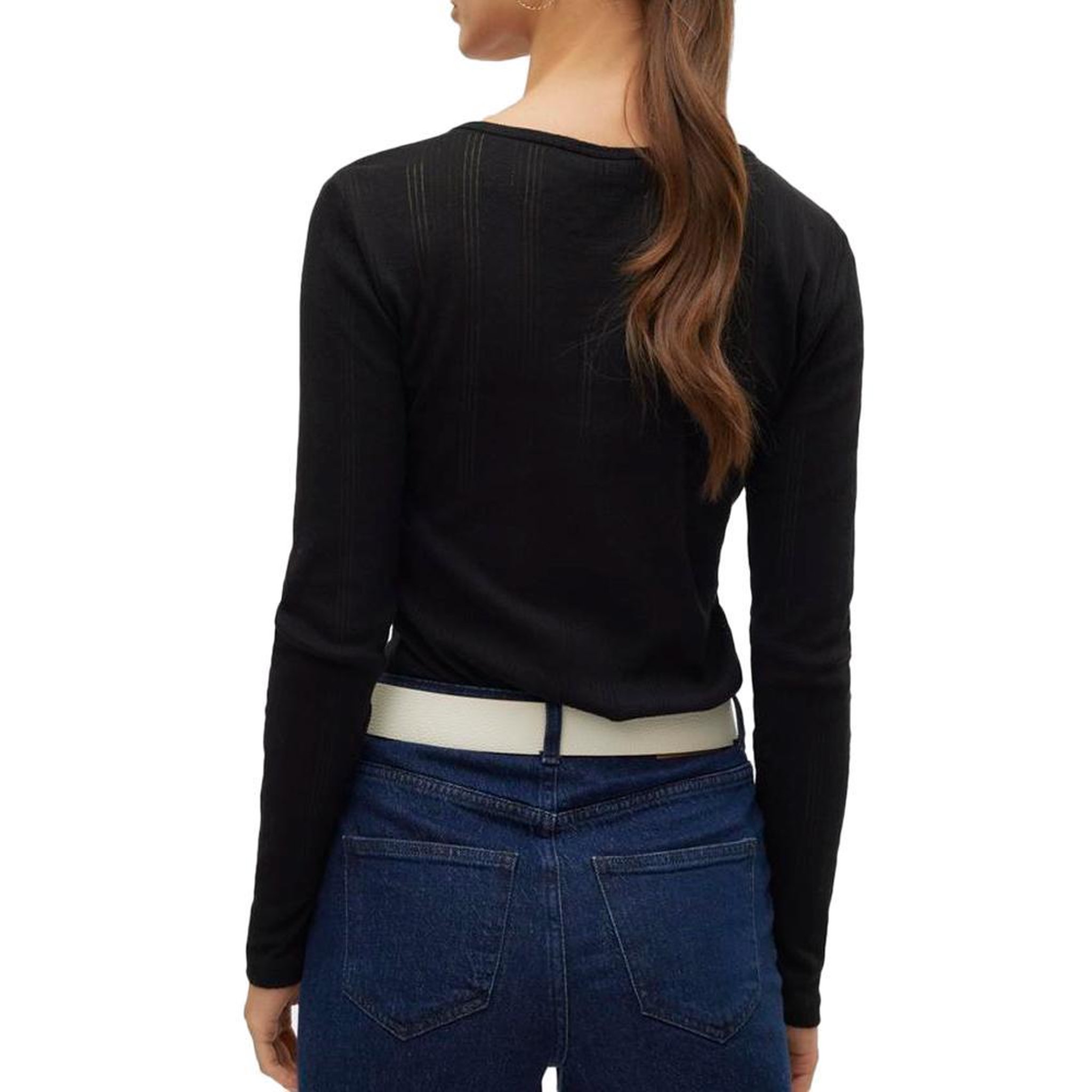 Voir la diapositive 2 : Vero Moda T-Shirt Manches Longues Noir Femme Vero Moda Lisa