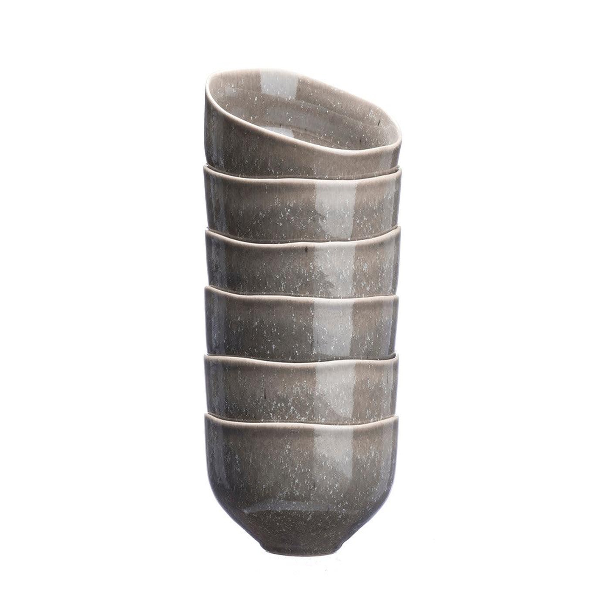 Voir la diapositive 3 : BJORN Bol stellar ø14cm - 6 pièces - gris béton