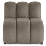 Voir la diapositive 1 : LISA DESIGN Debbie - module d'assise en tissu texturé