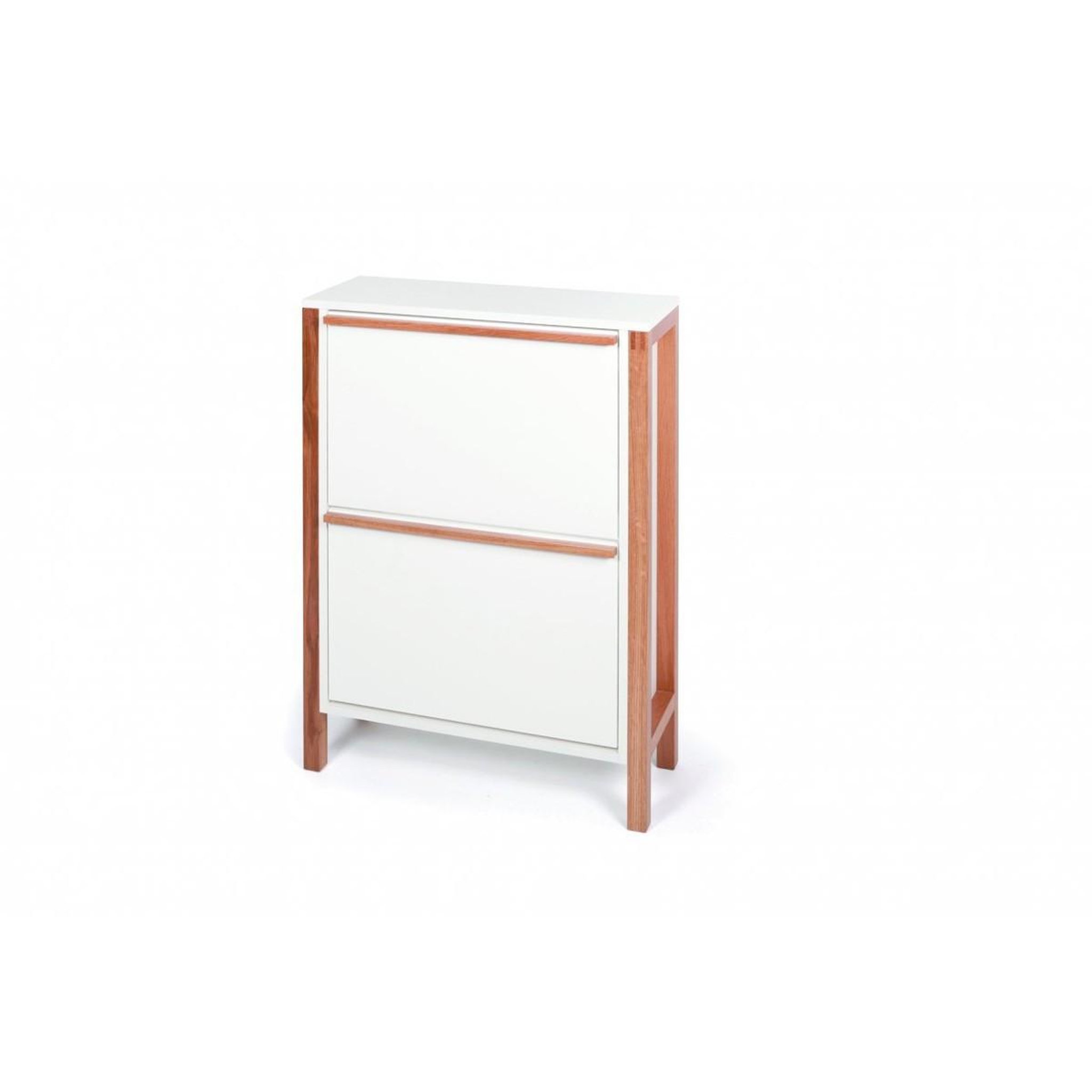 Voir la diapositive 3 : Paris Prix Meuble à chaussures 2 compartiments  northgate  93cm blanc