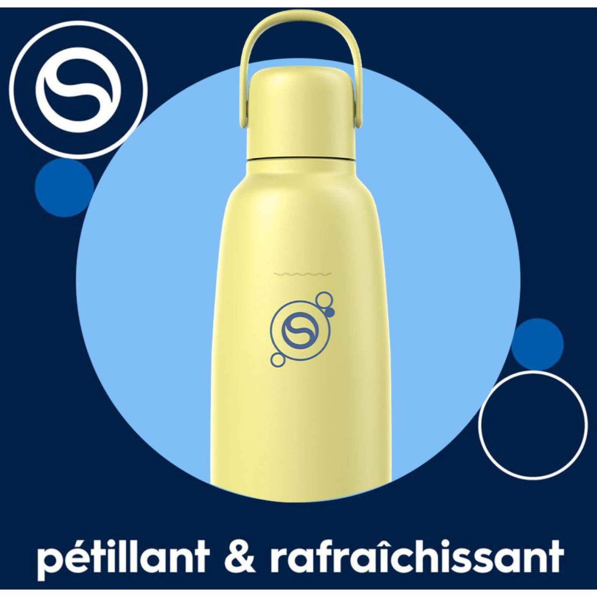 Voir la diapositive 4 : SODASTREAM Bouteille isotherme Fizz & Go Cool jaune citron 0.9L