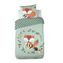 Voir la diapositive 1 : COTE DECO Parure de lit enfant Renard - 100% coton 57 fils/cm² - 140 x 200 cm