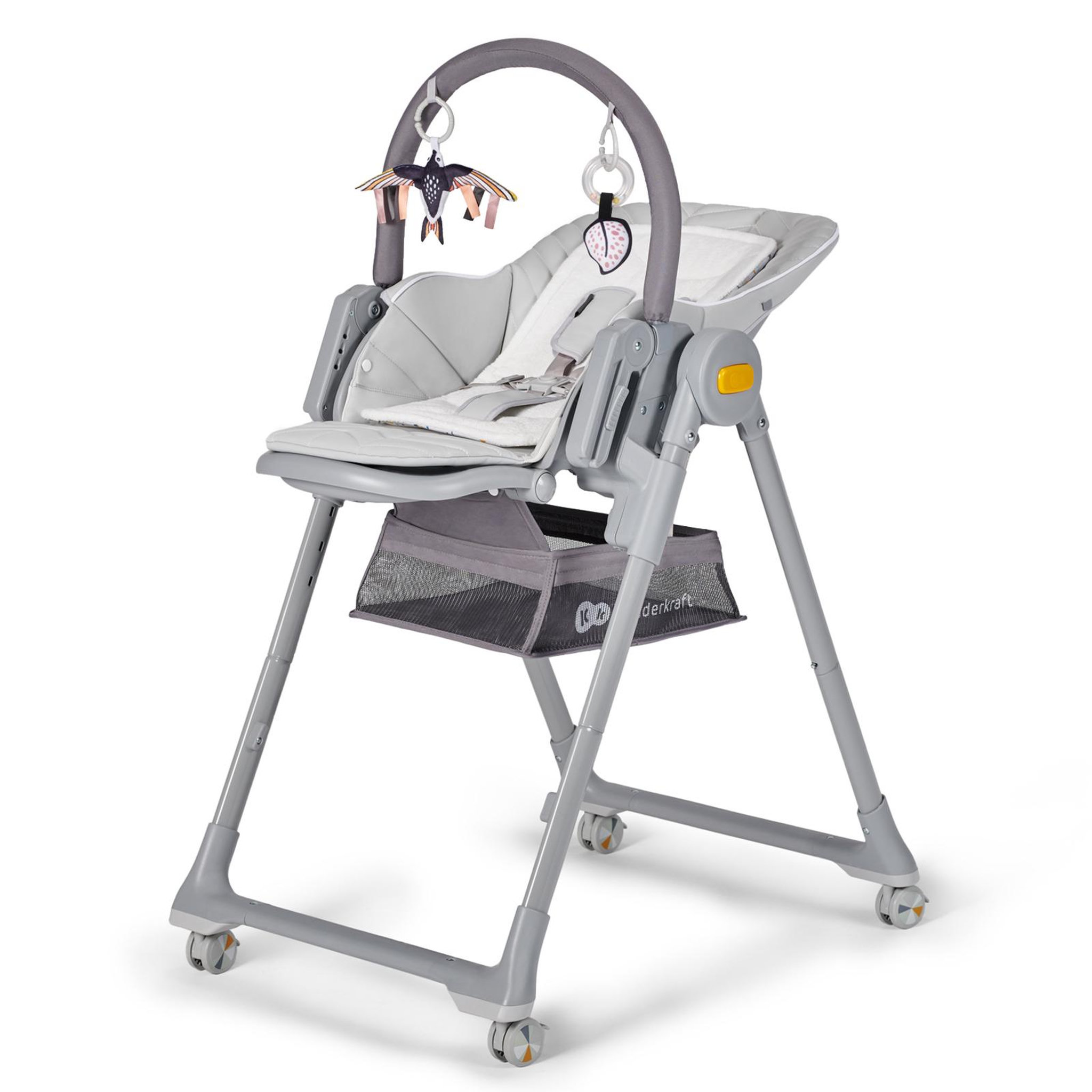 Voir la diapositive 5 : KINDERKRAFT Chaise haute 2 en 1 - transat et siège réglable