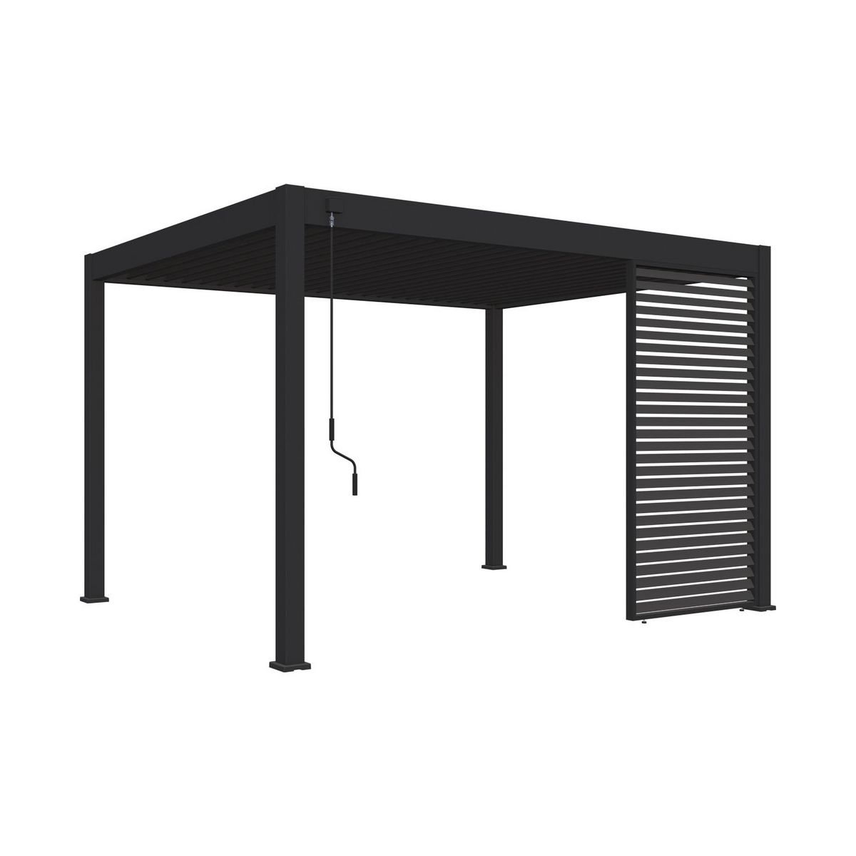 OMBREA Panneau brise-vue horizontal - 1,3m - Anthracite - OMBREA