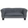 Voir la diapositive 3 : VIDAXL Lit pour chien gris fonce 70x45x30 cm velours