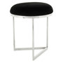 Voir la diapositive 1 : Paris Prix Tabouret Design  Wynona  49cm Noir & Argent