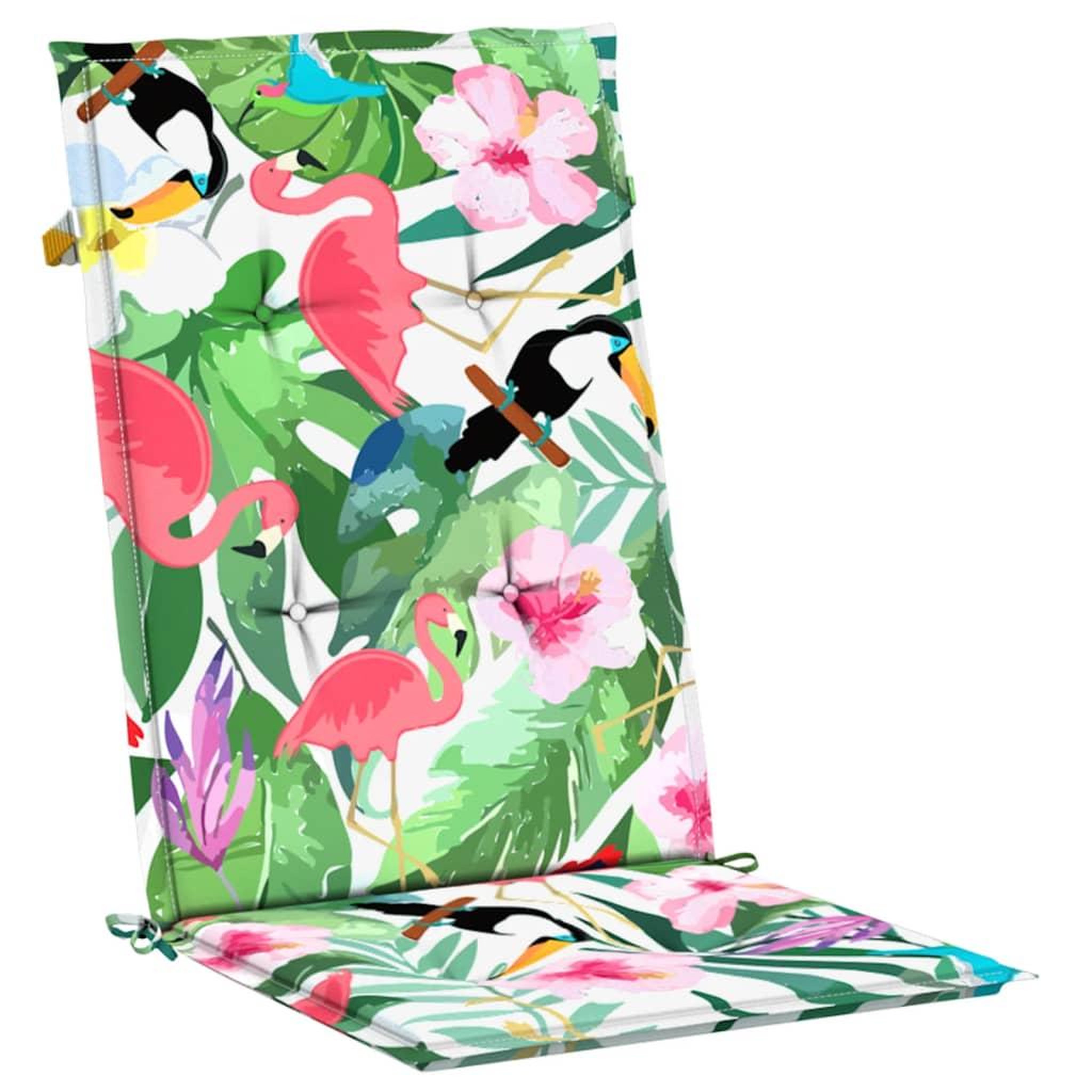 Voir la diapositive 5 : VIDAXL Coussins de chaise a dossier haut lot de 4 multicolore tissu