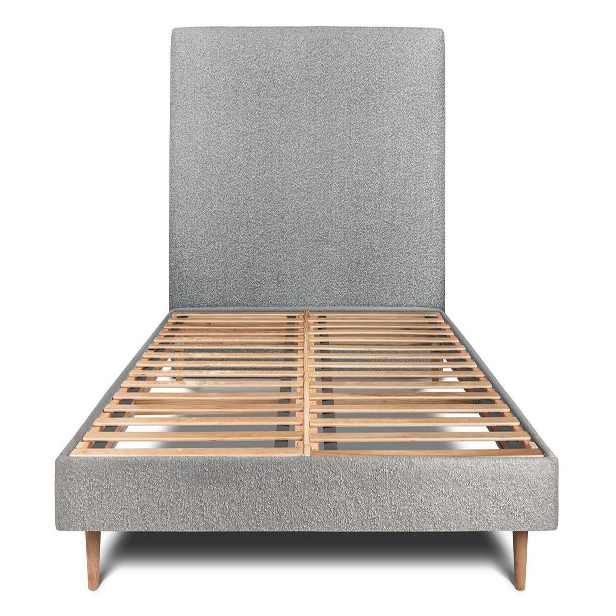 Voir la diapositive 1 : Sommeil de Plomb Lit avec tête de lit tapissier bouclette et sommier kit - Hauteur totale : 29cm
