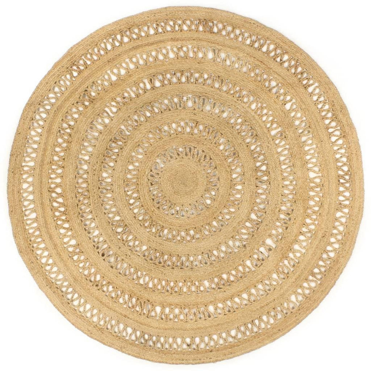 VIDAXL Tapis fait a la main Jute tressee 180 cm