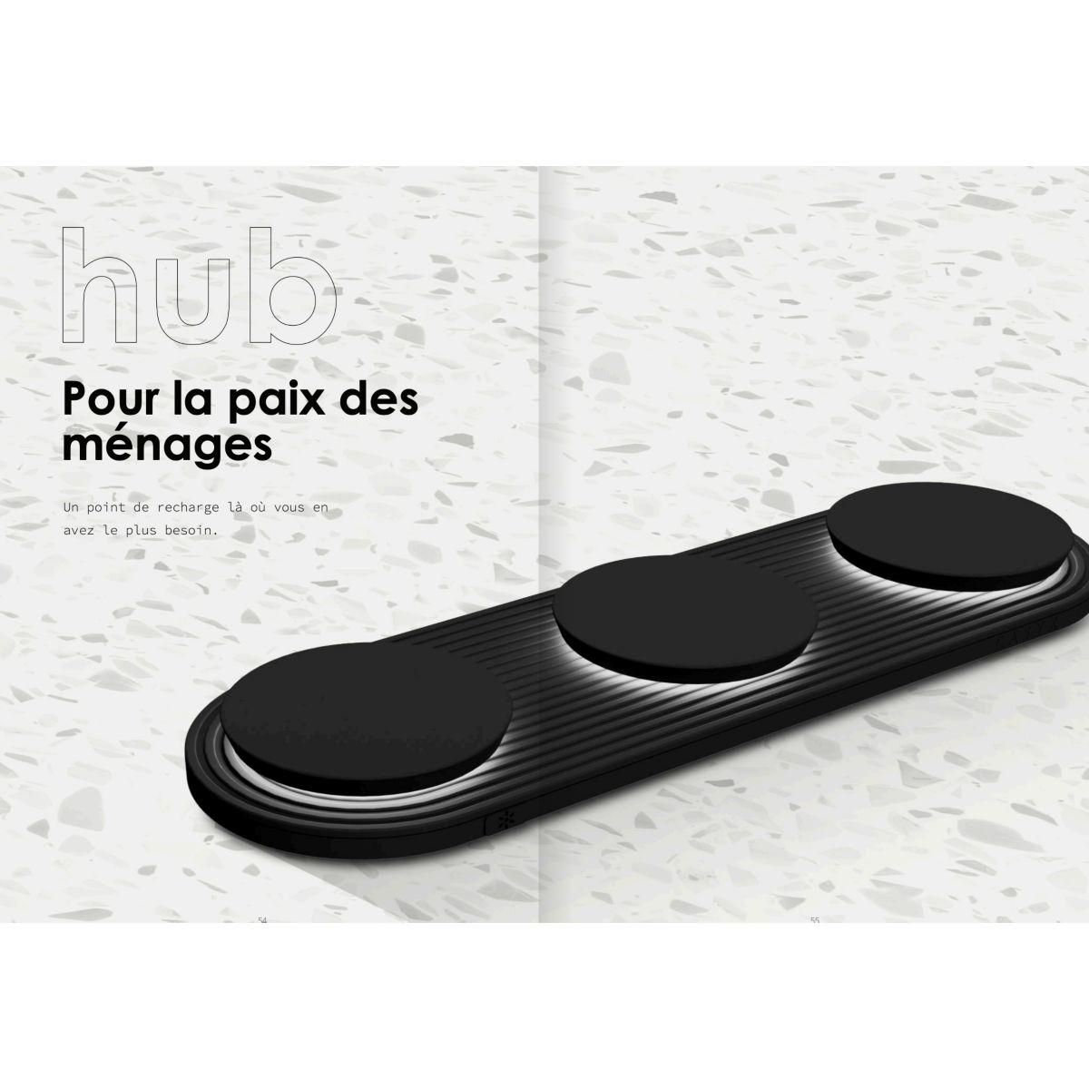 CASYX Chargeur rapide 3 en 1 Qi2 45W noir