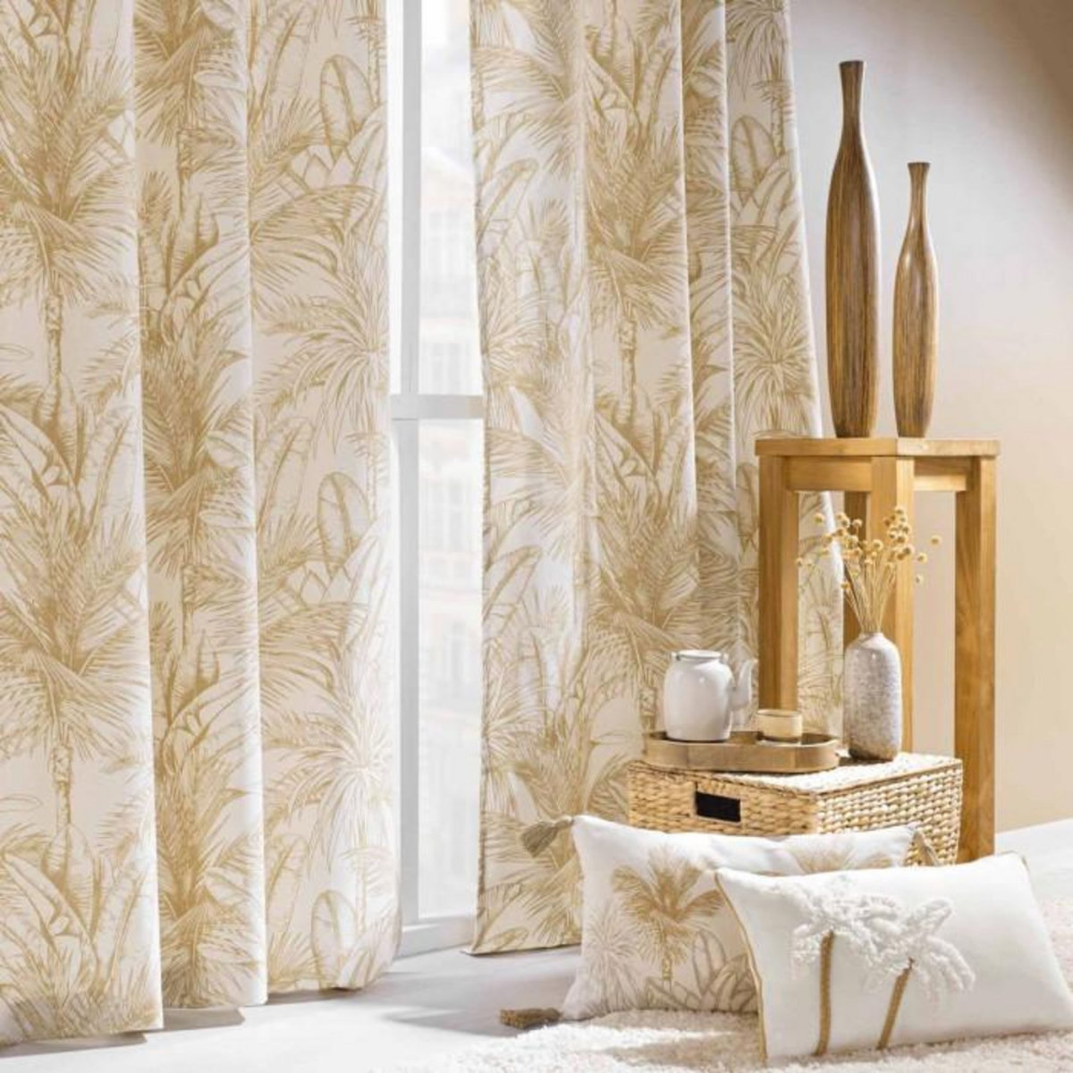 Paris Prix Coussin Déco Tufté  Sahara  30x50cm Naturel