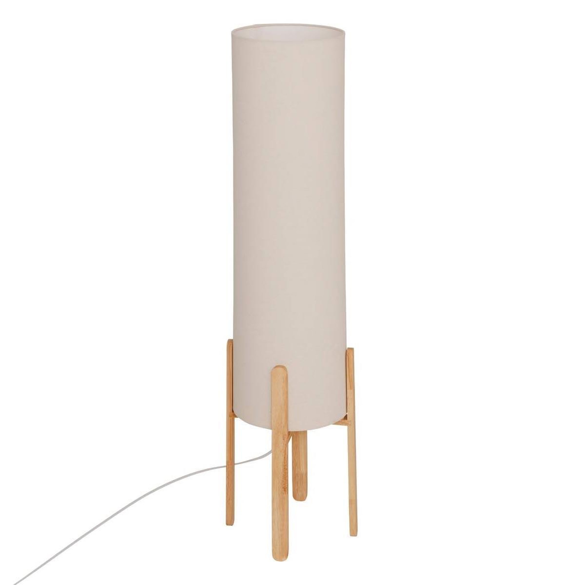ATMOSPHERA Lampadaire en bois  rafa  107cm beige