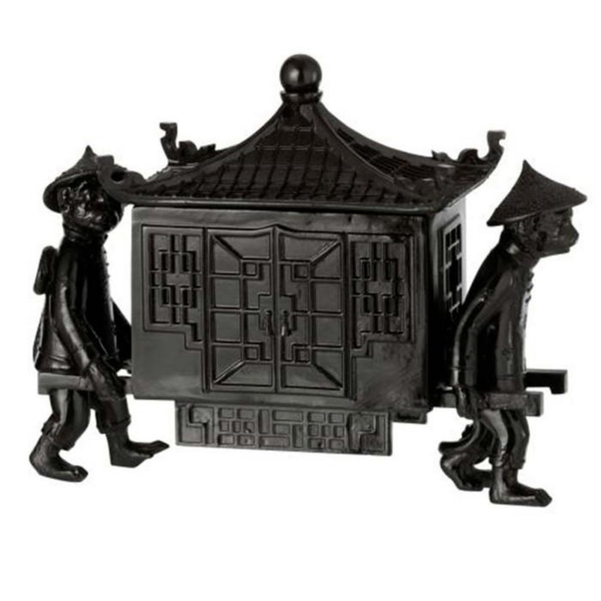 Paris Prix Statuette Déco  Singe Temple Orient  27cm Noir