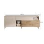 Voir la diapositive 5 : BEST MOBILIER Estelle - meuble tv - 2 portes et 1 tiroir - 181 cm
