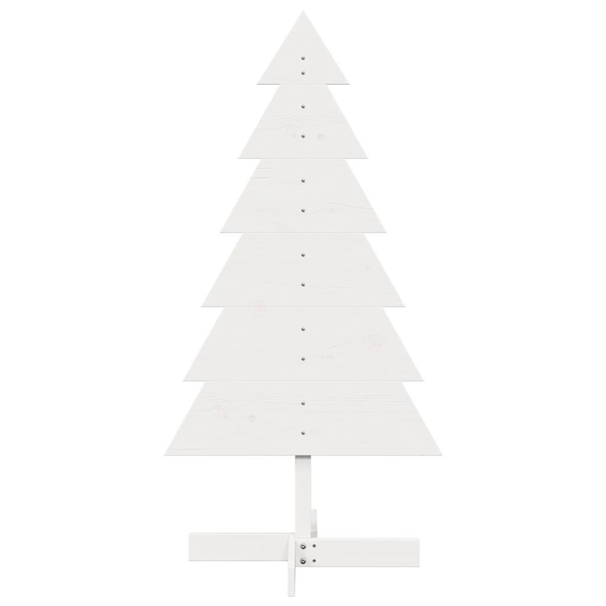 Voir la diapositive 3 : VIDAXL Arbre de Noël en bois pour decoration blanc 120 cm pin massif