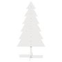 Voir la diapositive 3 : VIDAXL Arbre de Noël en bois pour decoration blanc 120 cm pin massif