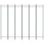 Voir la diapositive 3 : VIDAXL Cloison de separation 6 panneaux Blanc 240x200 cm Tissu