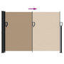 Voir la diapositive 5 : VIDAXL Auvent lateral retractable taupe 140x300 cm
