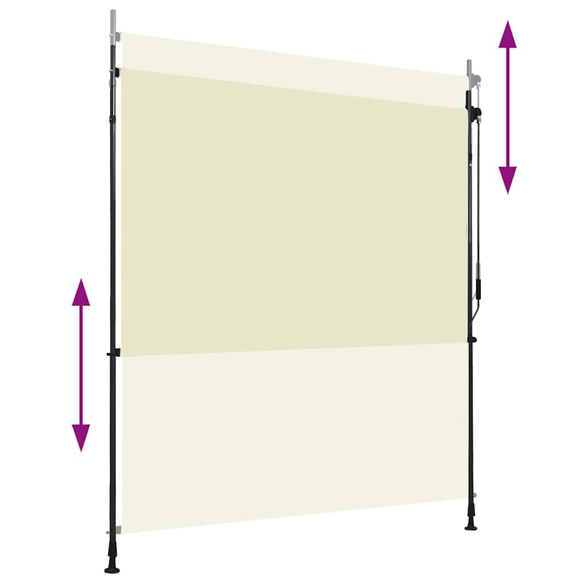 Voir la diapositive 3 : VIDAXL Store roulant d'exterieur 200 x 270 cm creme