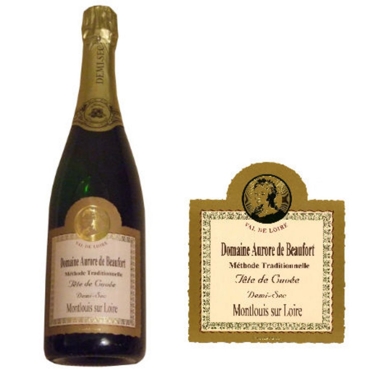 Domaine Aurore de Beaufort Montlouis Demi-Sec Tête de Cuvée 2005