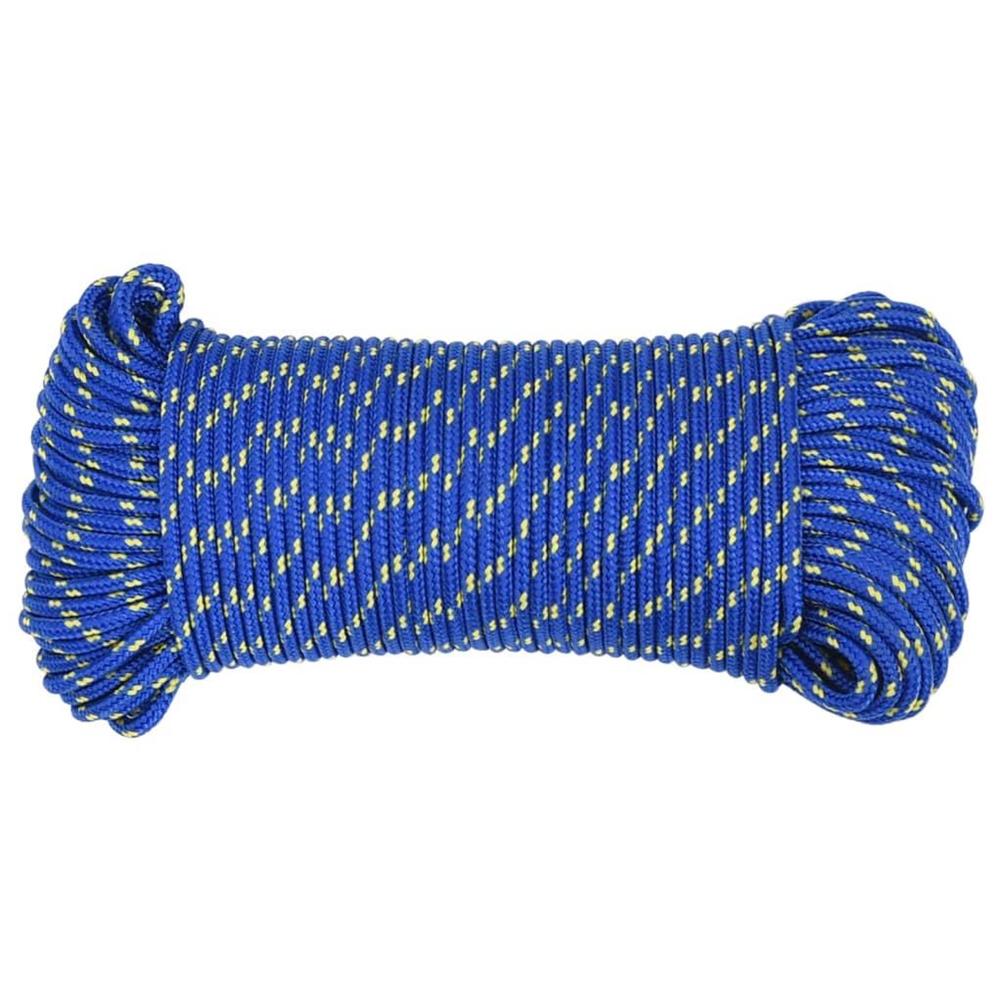 Voir la diapositive 3 : VIDAXL Corde de bateau Bleu 5 mm 500 m Polypropylene