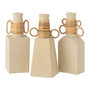 Voir la diapositive 3 : Paris Prix Vase Déco 4 Anneaux  Céline  28cm Beige