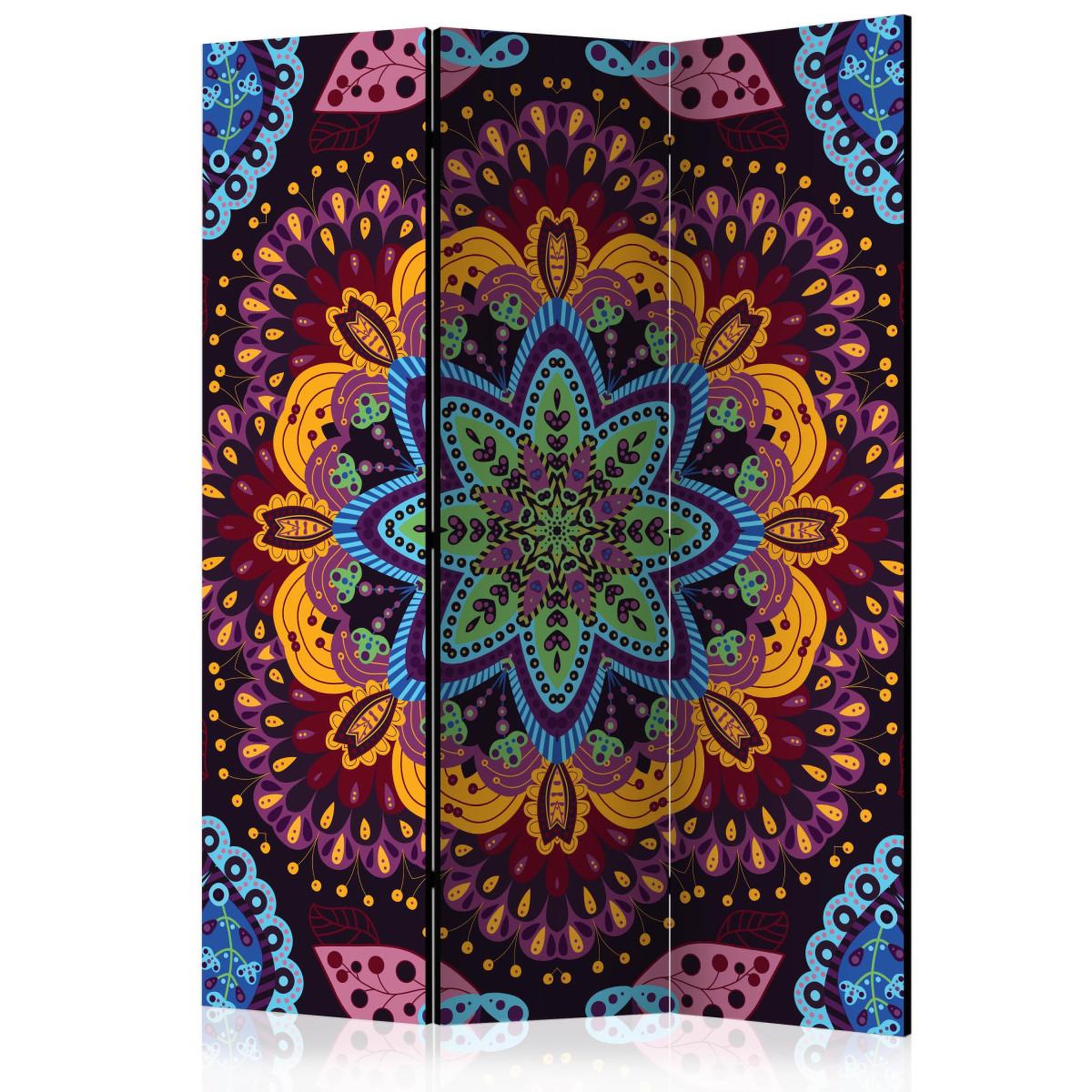 Paris Prix Paravent 3 volets  colourful kaleidoscope  135x172cm