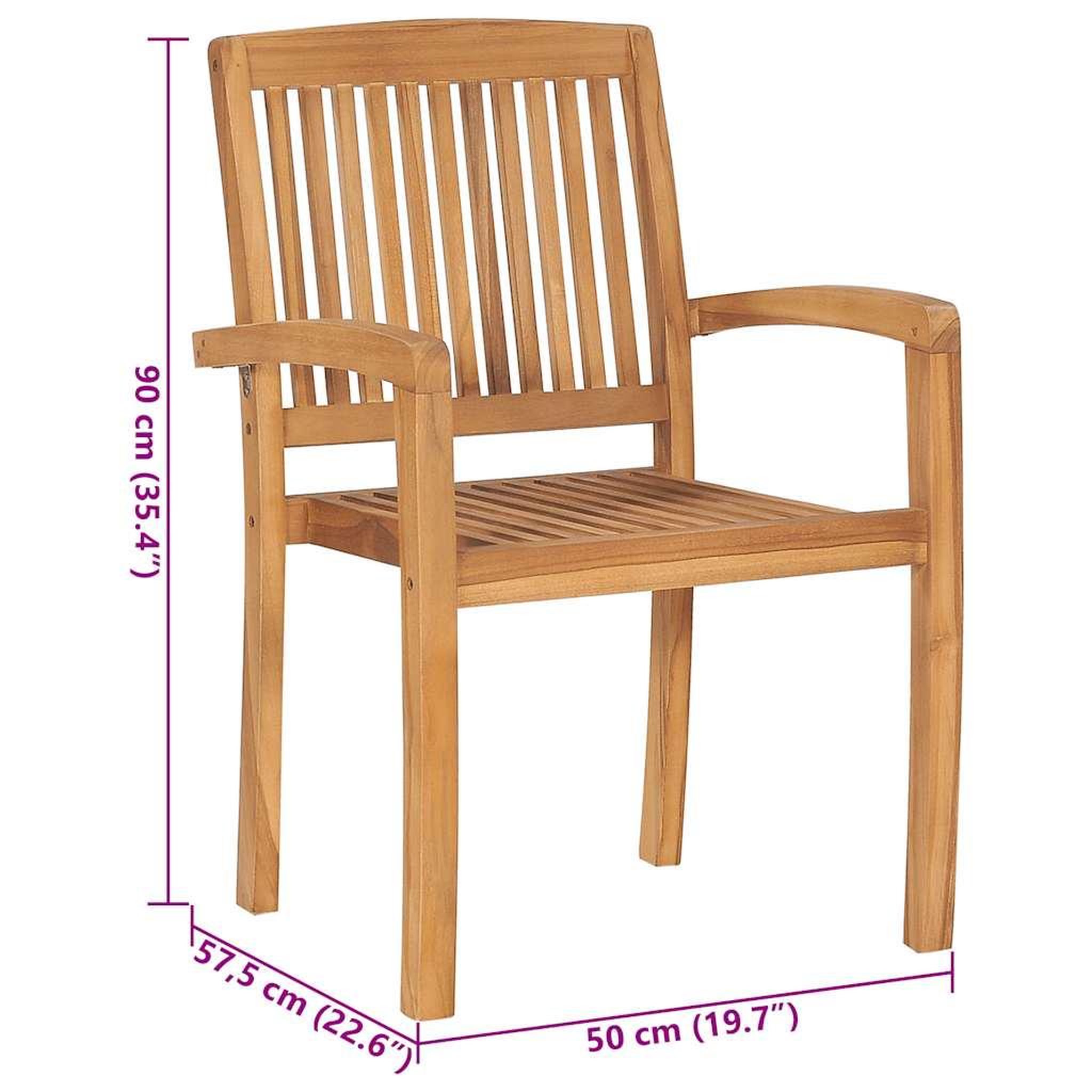 Voir la diapositive 6 : VIDAXL Chaises de jardin lot de 2 et coussins noir Bois de teck massif