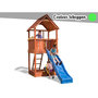 Voir la diapositive 1 : Fungoo Aire de jeux Joy - Toboggan Vert - Fungoo