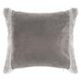 Voir la diapositive 1 : FEERIC LIGHT & CHRISTMAS Coussin carré imitiation fourrure Terre sauvage - L. 40 x l. 40 cm - Gris