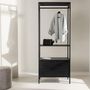 Voir la diapositive 5 : Paris Prix Portant à Vêtements Avec Tiroirs  Malibu  180cm Noir