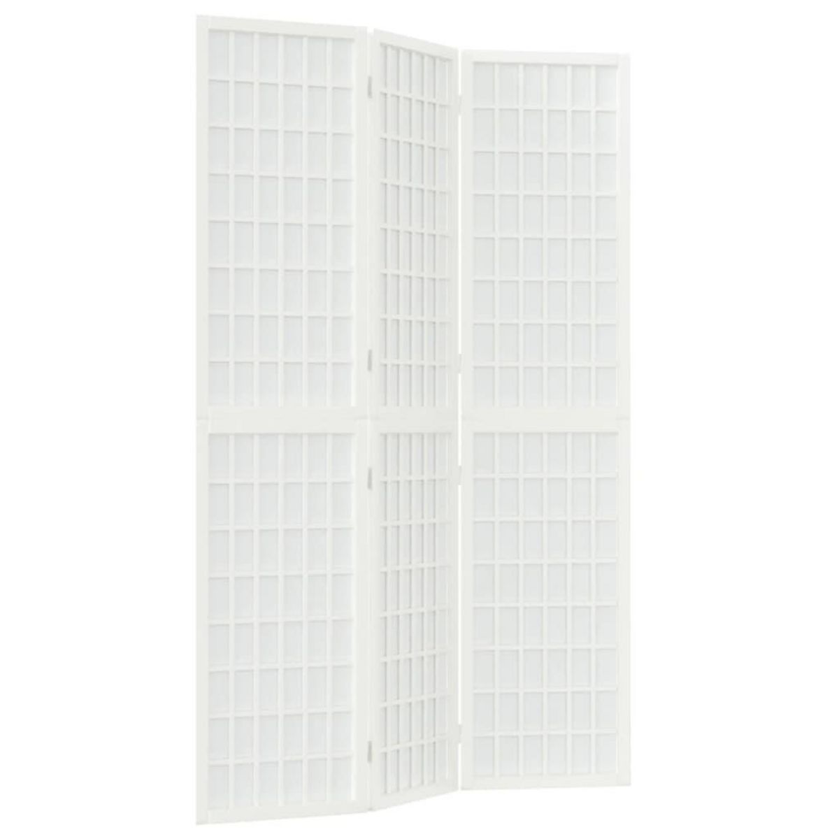VIDAXL Cloison de separation pliable 3 panneaux 120x170 cm Blanc