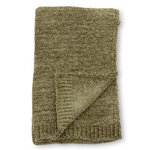 Paris Prix Plaid Chenille  Ally  130x170cm Vert Mousse