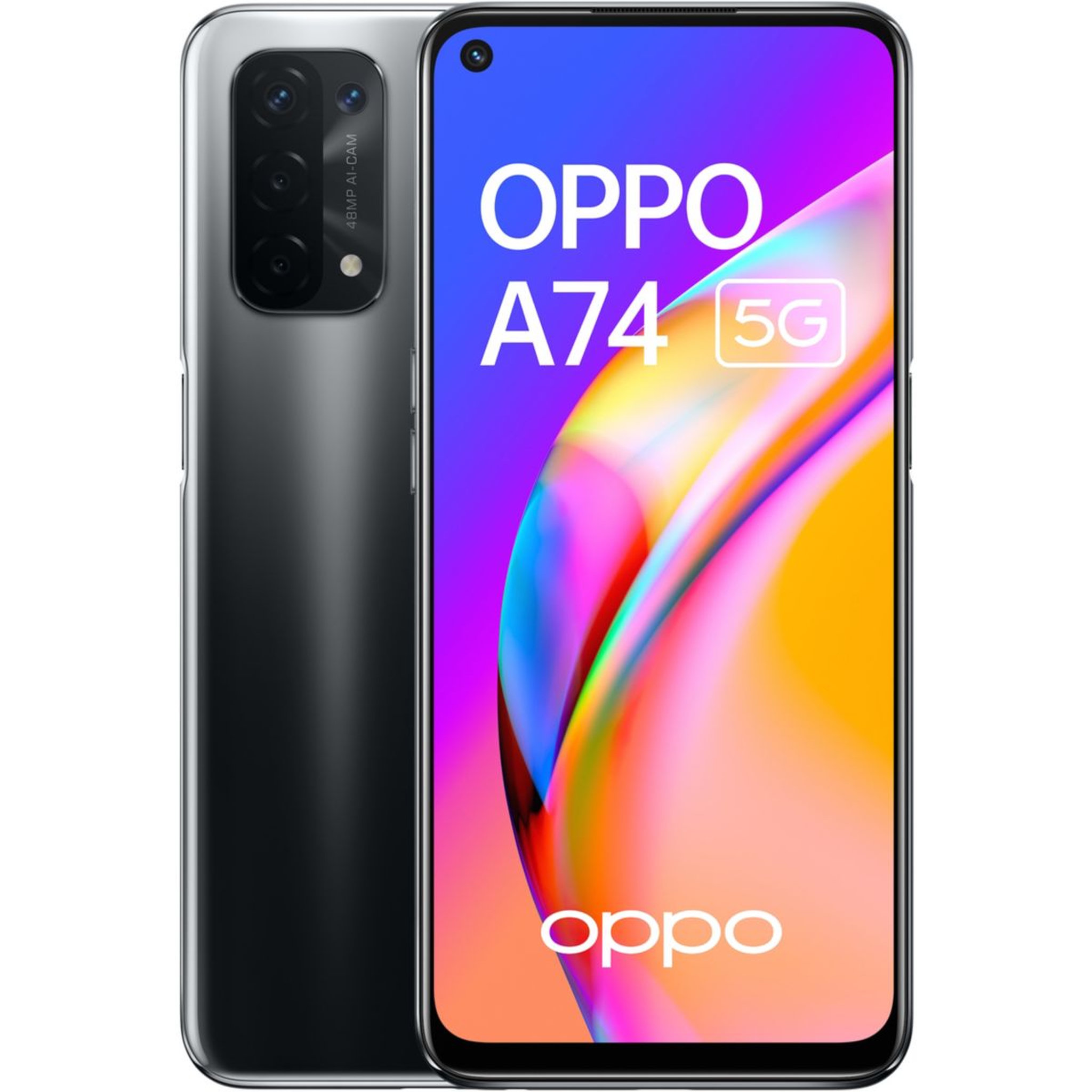 Voir la diapositive 1 : OPPO Smartphone A74 Noir 5G