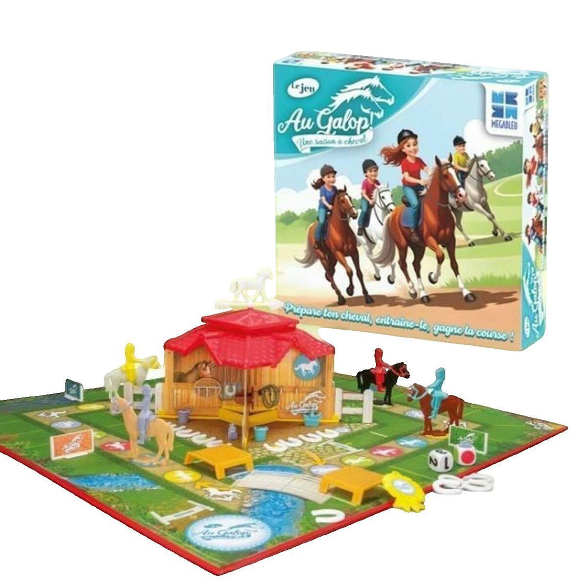 Megableu Jeu de société Megableu Au Galop multicolore