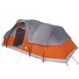 Voir la diapositive 5 : VIDAXL Tente a dome 11 personnes gris et orange impermeable